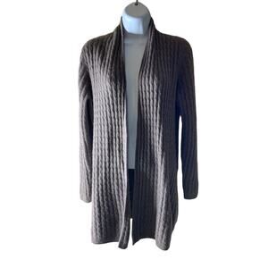 Laundry By Shelly Segal 100% Cashmere Cardigan Sweater Womens Medium Open Front